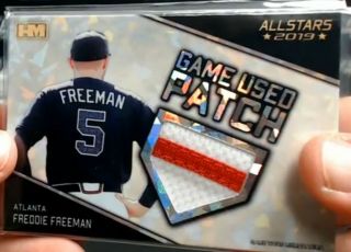 2019 Freddie Freeman Hits Memorabilia All Stars Game Use Patch /5 Atlanta Braves