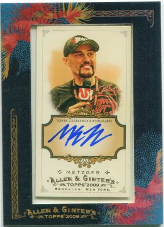 2009 Topps Allen & Ginter Mike Metzger Auto Autograph Motocross