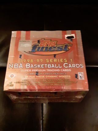 98 - 99 Topps Finest Basketball Hobby Box Series 1