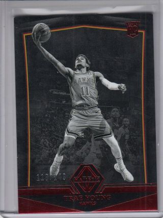 2018 - 19 Panini Chronicles Trae Young Majestic Red Foil Parallel /140 Hawks Rc