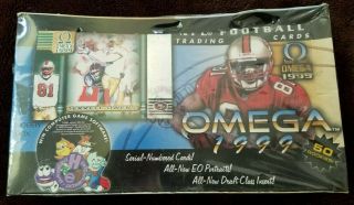 1999 Pacific Omega Football Factory Hobby Box Nfl 36 Packs
