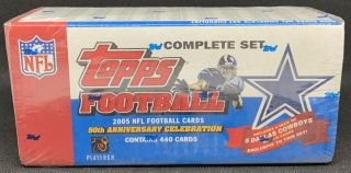 2005 Topps Football Cowboys Complete Factory Set - Aaron Rodgers Rookie Rc - Qty