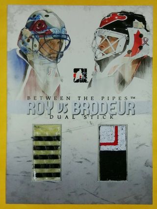 2006 - 07 Itg Between The Pipes Patrick Roy / Martin Brodeur Dual Stick /25 Rb - 05