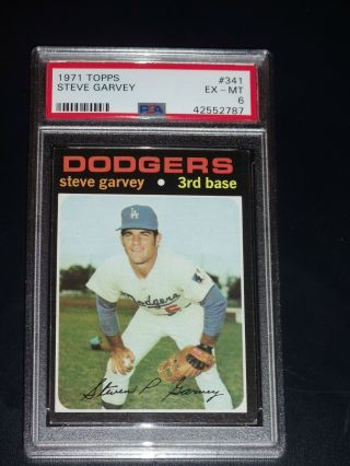 1971 Topps Steve Garvey Rookie Psa 6 Ex - 341 Rc Check Out Others Wow