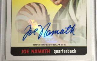 2015 Topps 60th Anniversary Rookie Reprint Autographs T60RAJN Joe Namath 2