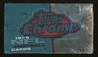 1998 Topps Chrome Football Hobby Box Peyton Manning Rc Year