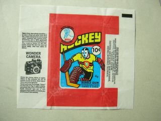 1976/77 O - Pee - Chee Wha Hockey Card Wax Pack Wrapper Wc 76/77 Opc