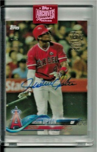 2019 Topps Archives Signature Series Justin Upton Autograph 