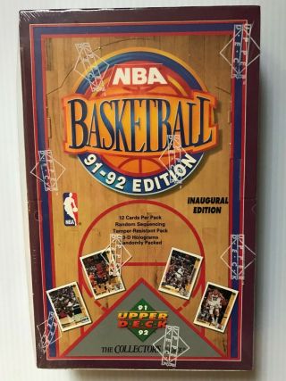 1991 - 92 Upper Deck Basketball Factory Box (qty 2 - Boxes)