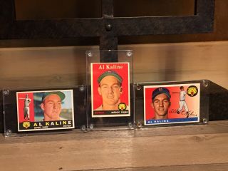 Al Kaline Baseball Cards - Set Of 3.  Sweet Deal