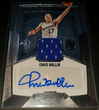 Chris Mullin 2018 - 19 Dominion With Authority Materials Signatures (