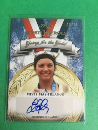 2013 Sports Heroes Misty May - Treanor Autograph Auto Going For The Gold D 16/25