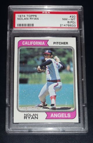 1974 Topps Nolan Ryan Psa 8 Nm - Pd Card 20 Check Out Others Wow