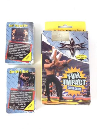 Wcw Full Impact Card Game Bicycle Wrestling Playing Cards Wwe Wwf