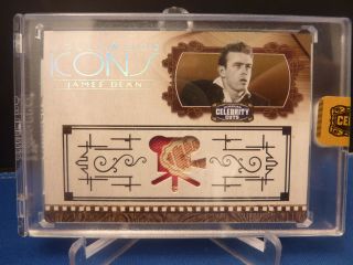 James Dean 2008 Donruss Americana Celebrity Cuts Hollywood Icons