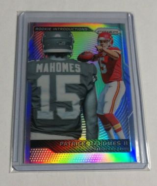 R13,  957 - Patrick Mahomes - 2017 Prizm - Rookie Introductions - Silver -
