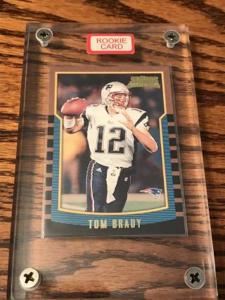 2000 Bowman Tom Brady Rookie England Patriots 236 Football Card