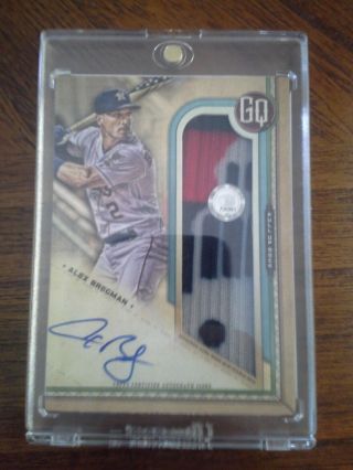 2019 TOPPS GYPSY QUEEN PULL UP SOCK AUTOGRAPH ALEX BREGMAN PSA - AB 06/10 HOT 3