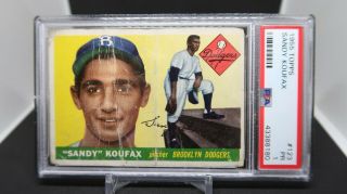 1955 Topps 123 Sandy Koufax Rookie Card Psa 1 Pr