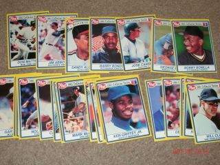 1991 Post Cereal Baseball Card Set (30 Cards) Nolan Ryan,  Ken Griffey Jr,  Mattingly,