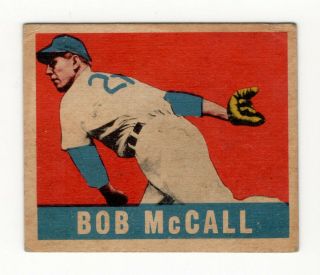 1948 Leaf Baseball Bob Mccall 57 Chicago Cubs