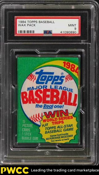 1984 Topps Baseball Wax Pack Psa 9 (pwcc)