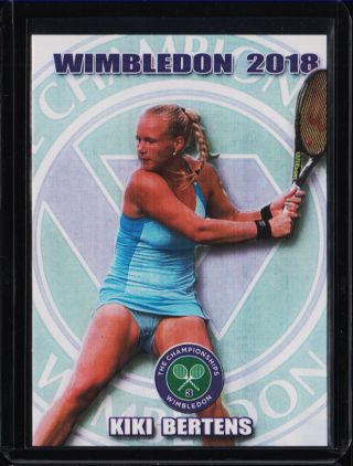 2018 Kiki Bertens Wimbledon Rookie Tennis Card 1/100
