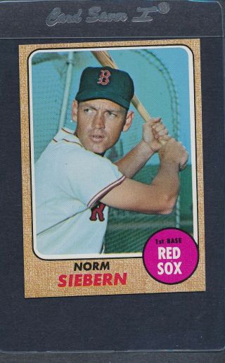 1968 Topps 537 Norm Siebern Red Sox Nm/mt 6475