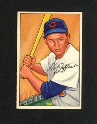 1952 Bowman Hal Jeffcoat 104 - Chicago Cubs - Nm - Mt