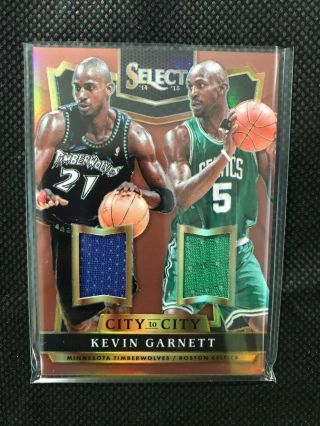 2014 - 15 Select City To City Kevin Garnett Dual Jersey /49