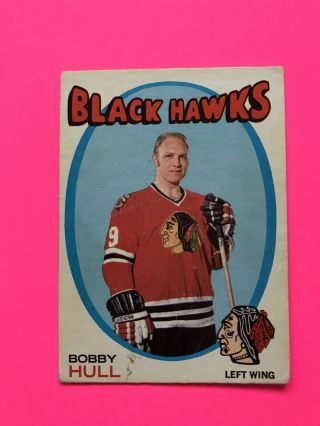 1971 - 72 Opc O - Pee - Chee Hockey 50 Bobby Hull Chicago Black Hawks