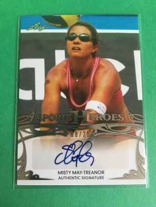2013 Sports Heroes Misty May - Treanor Autograph Auto D 8/25 Ssp Volleyball