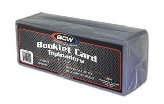 Pack Of 10 Bcw Booklet Trading Card Hard Plastic Topload Holders Protectors
