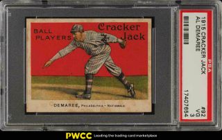 1915 Cracker Jack Al Demaree 92 Psa 3 Vg (pwcc)