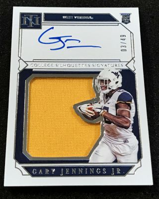 2019 National Treasures Gary Jennings Jr Auto Rpa Rookie Patch Autograph D 3/49