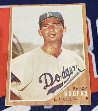 1962 Topps 5 Sandy Koufax Los Angeles Dodgers Hof