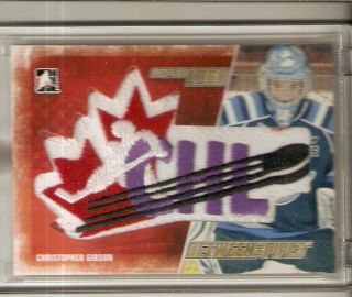 2010 - 11 Itg Between The Pipes Christopher Gibson Chl Complete Logo 1/1