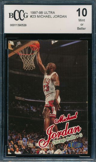 Michael Jordan 1997 - 98 Fleer Ultra Bccg 10 Card 23 Bgs