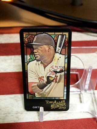 2019 Allen & Ginter David Ortiz Stained Glass Mini 363 Ssp 25 Copies Red Sox