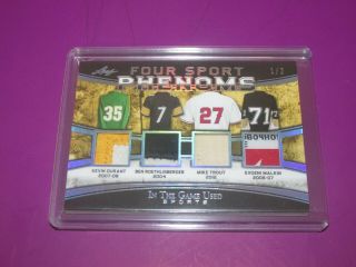 2019 Leaf In The Game Phenoms Durant Roethlisberger Trout Malkin Ed 1/2