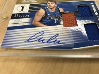 2018 - 19 Absolute Memorabilia Luka Doncic Auto Rookie Tools Of The Trade RC /149 7