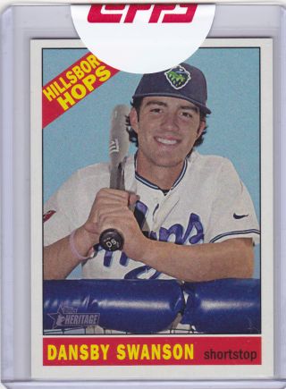 Dansby Swanson 2015 Topps Heritage Minor League Baseball Card Mr - 1 Braves