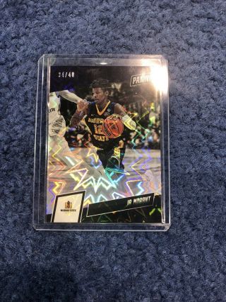 Ja Morant 2019 The National Kaboom Rookie Silver /40 Grizzles