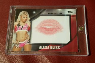 Alexa Bliss Kiss Card /99 Topps Wwe 2016 Great Print One Touch