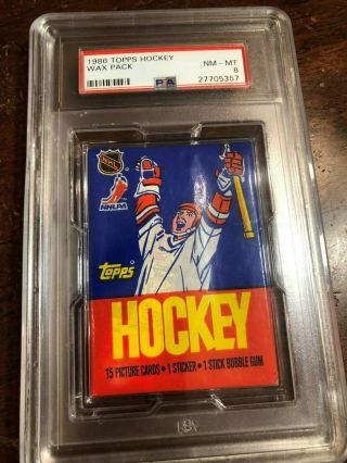 1986 Topps Hockey Wax Pack (psa 8) - Gem Roy Rc?
