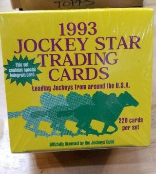 1993 Jockey Stars Trading Cards Factory Set 220 Jockey 
