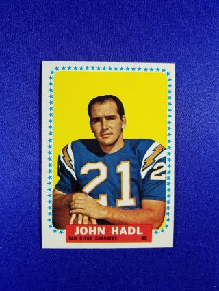 1964 Topps Football 159 John Hadl Rc Nm San Diego Chargers Bv $40