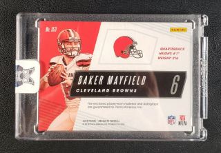 2018 Absolute Baker Mayfield Browns ROOKIE RC Triple Jersey AUTO ' D /399 153 2