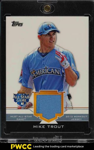 2012 Topps Mlb All - Star Game Mike Trout Rookie Rc Patch As - Mit (pwcc)