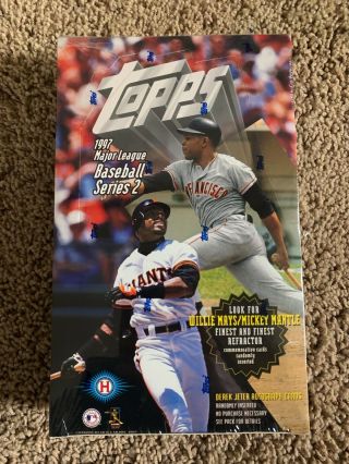 Factory 1997 Topps Baseball Series 2 Hobby Box 36 Packs
